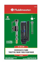 Fluidmaster 400 Serisi Doldurma (3/8" pirinç) + 821 Serisi Boşaltma (Butonu dahil)