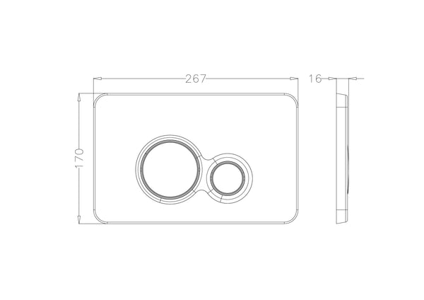 Japar Otto Panel Mat Krom