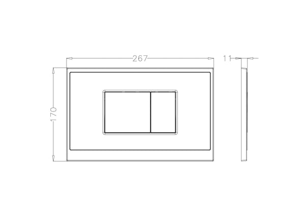 Japar Klaro Parlak Krom Soft Siyah Panel