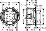 HANSGROHE UNIVERSAL İÇ SET IBOX 01800180