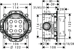 HANSGROHE UNIVERSAL İÇ SET IBOX 01800180