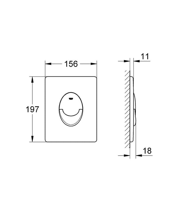 Grohe Skate Air Gömme Rezervuar Kumanda Paneli